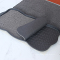 Domestic non-slip entrance decontamination floor mat with tray